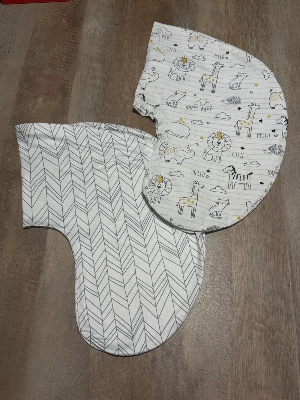 2-Pack Boppy Nursing Pillow Covers | Neutral Animal + Gray Chevron